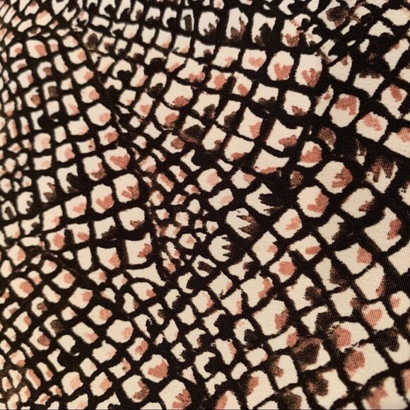 NEW H&M Shift Dress Black White Mauve Print Sz 6 - Picture 11 of 14
